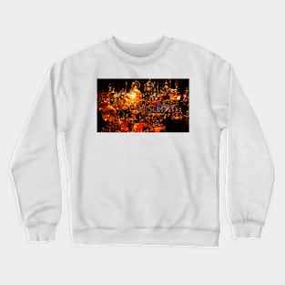 Glass Blower's Stand. Street Market in Montreux, Switzerland Crewneck Sweatshirt